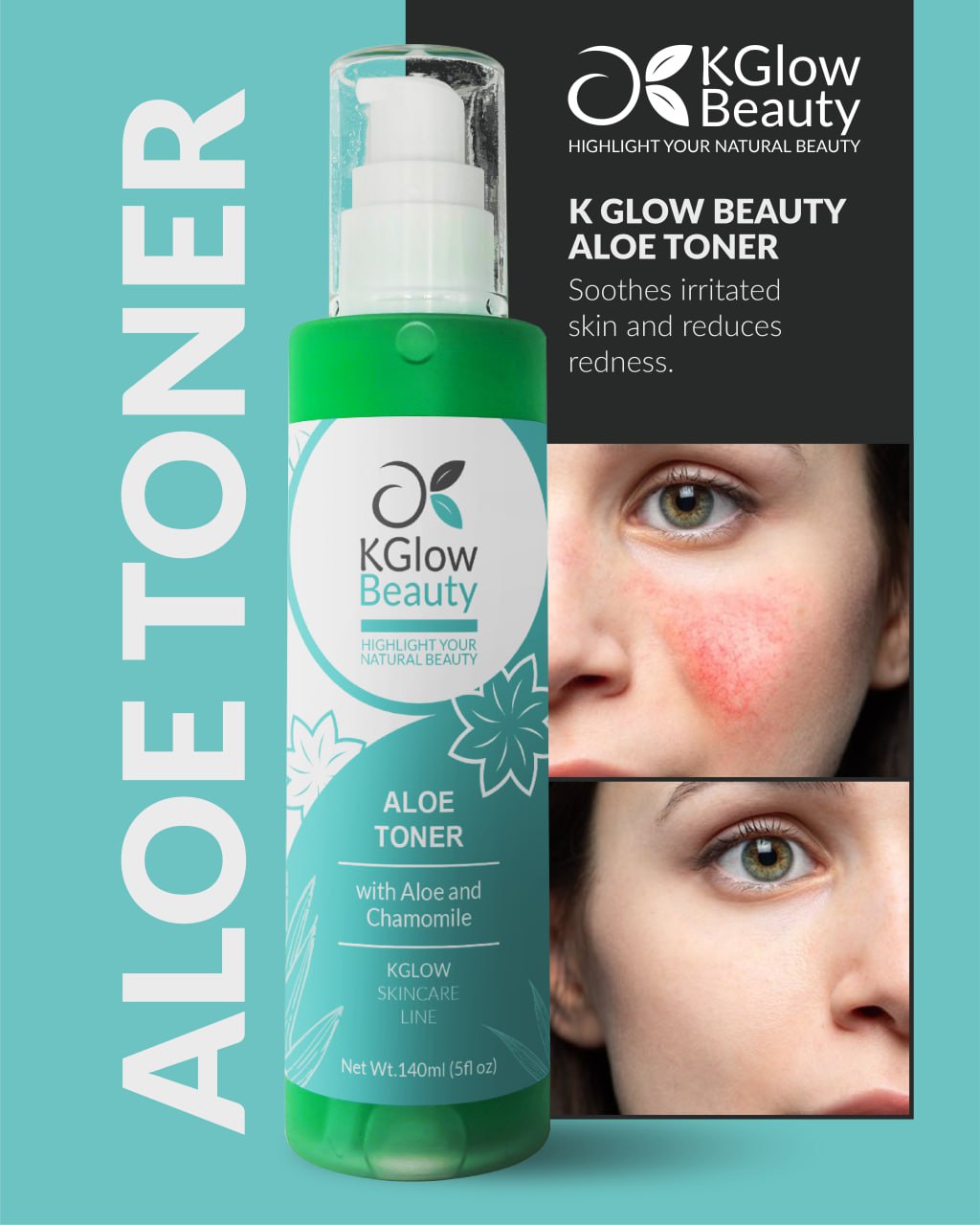 K Glow Beauty Aloe Toner